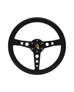 Momo Prototipo Steering Wheel 350 mm - Black Leather/Wht Stitch/Black Spokes - PRO35BK2B