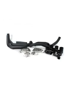 Perrin 02-07 WRX/STi FMIC Black Boost Tubes w/ Black Silicone - PSP-ITR-400-2BK/BK