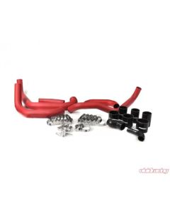 Perrin Performance 15-21 Subaru STI FMIC Red Boost Tubes w/ Black Silicone Couplers - PSP-ITR-438-2RD/BK