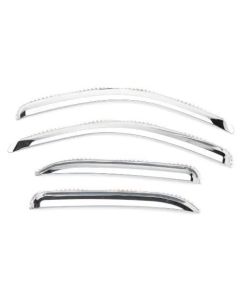 Putco 99-16 Ford SuperDuty Crew Cab (Set of 4) Element Chrome Window Visors - 480209