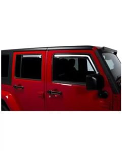 Putco 07-18 Jeep Wrangler JK - 4 Door Element Tinted Window Visors - 580229