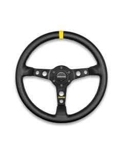 Momo MOD07 Steering Wheel 350 mm -  Black Leather/Black Spokes/1 Stripe - R1905/35L