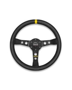 Momo MOD07 Steering Wheel 350 mm -  Black Suede/Black Spokes/1 Stripe - R1905/35S