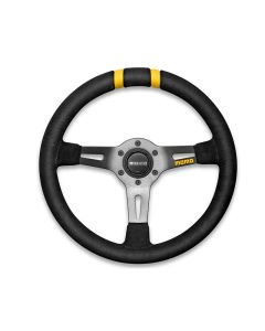 Momo MODDRIFT Steering Wheel 330 mm -  Black Suede/Anth Spokes/2 Stripes - R1907/33S