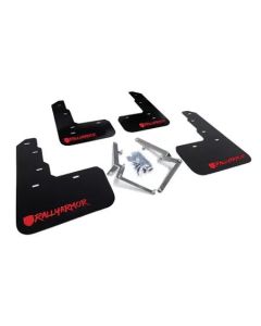 Rally Armor 17-22 Honda Civic Type R Black Mud Flap Red Altered Font Logo - MF47-UR-BLK/RD-X