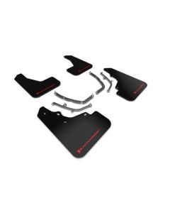 Rally Armor Black Mud Flap With Red Logo Mazda 3 GT Sport Hatch 2019-2021- RALL-MF61-UR-BLK/RD