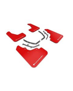 Rally Armor 19-25 Mazda3 Hatchback Red UR Mud Flap w/White Logo - MF61-UR-RD/WH