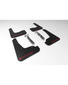 Rally Armor Black UR Mud Flap Red Logo Hyundai Elantra 2021-2023- RALL-MF69-UR-BLK-RD