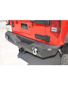DV8 Offroad Steel Mid Length Rear Bumper 2007-2018 Jeep Wrangler JK- DV8-RBSTTB-04
