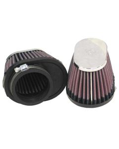 K&N Universal Chrome Filter 2 1/8in FLG / 4in x 3in Bottom / 2in Top / 2 3/4in Height (2 Per Box) - RC-0982