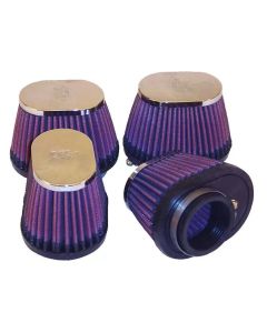 K&N Universal Chrome Filter 1.75in Flange ID / 4in Length x 2.875in Width Base / 2.75in Height - RC-2454