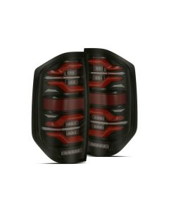 AlphaRex 14-21 Toyota Tundra LUXX LED Taillights Black/Red w/Activ Light/Seq Signal - 672050