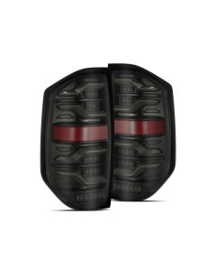 AlphaRex 14-21 Toyota Tundra LUXX LED Taillights Alpha Blk w/Activ Light/Seq Signal - 672030