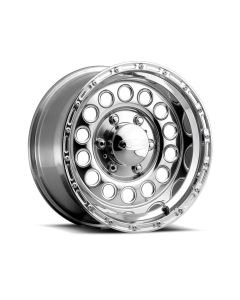 Raceline 887 Rock Crusher 15x10in / 5x139.7 BP / -47mm Offset / 107.95mm Bore - Polished Wheel - 887-50055