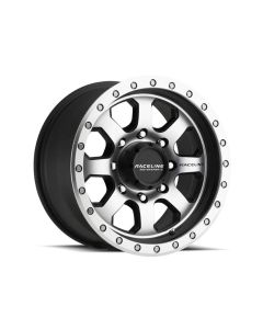 Raceline 929M Avenger 17x9in / 5x127 BP / -12mm Offset / 83.82mm Bore - Black & Machined Wheel - 929M-79050-12