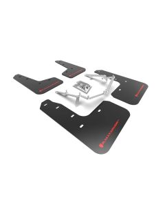 Rally Armor Black Mud Flap with Red Logo Honda Civic Civic EX | EX-L | LX (Hatchback) 2017-2021- RALL-MF71-UR-BLK/RD
