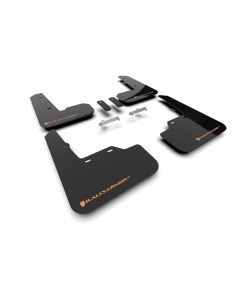 Rally Armor 22-25 Subaru WRX Black UR Mud Flap w/Orange Logo - MF92-UR-BLK/OR