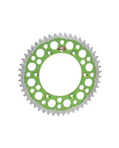 Renthal 04-23 Kawasaki KX 125/ 2-Stroke/ X/ XC/ KX450XCRear Twinring - Green 520-51P Teeth - 1120-520-51GPGN