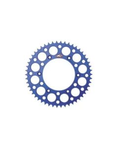 Renthal 02-22 Suzuki RM 85/ 93-18 Yamaha YZ80/YZ 85 Rear Grooved Sprocket - Blue 428-47P Teeth - 121U-428-47GPBU