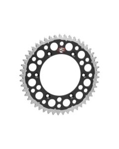 Renthal 02-23 Yamaha YZ 125/ YZ 250/F/X/ YZ450F Rear Twinring - Black 520-49P Teeth - 1500-520-49GPBK