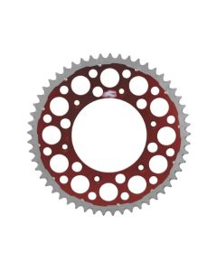 Renthal 84-24 Honda CR 125R/250R/500R/CRF 450L/RL/RX/X/250R Rear Twinring - Red 520-51P Teeth - 1540-520-51GPRD