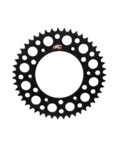 Renthal 92-24 Honda CR125R/250R/500R/CRF250R/X/450R/RWE/RX Rr Grooved Sprocket - Blk 520-49P Teeth - 154U-520-49GRBK