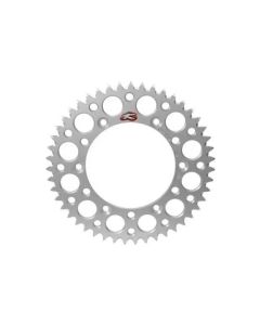 Renthal 92-24 Honda CR125R/250R/500R/CRF250R/X/450R/RWE/RX Rr Grooved Sprocket - Sil 520-49P Teeth - 154U-520-49GRSI