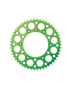 Renthal 2020 Kawasaki KX 65 Rear Grooved Sprocket - Green 420-46P Teeth - 408U-420-46GEGN
