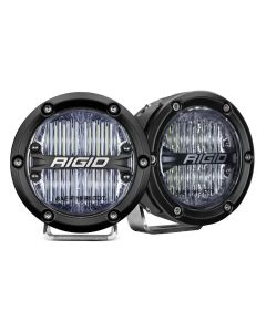 Rigid Industries 360-Series 4in LED SAE J583 Fog Light - White (Pair) - 36120