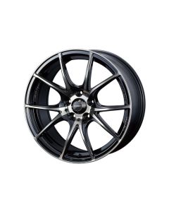 Weds WedsSport SA-10R Wheel 18x8.5 5x100 45mm Zebra Black Bright- WEDS-72632