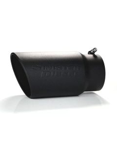 Sinister Diesel Universal Black Ceramic Coated Stainless Steel Exhaust Tip (5in to 6in) - SD-5-6-BLK