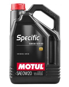 Motul 5L Specific 508 0W20 Oil - Acea A1/B1 / VW 508.00/509.00 / Porsche C20 - 107384