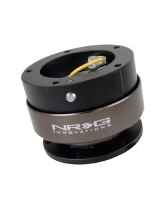 NRG Quick Release Kit Gen 2.5 - Black / Black Ring (6 Hole Base 5 Hole Top) - SRK-330BK