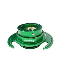 NRG Quick Release Kit Gen 3.0 - Green Body / Green Ring w/Handles - SRK-650GN