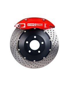 StopTech Big Brake Kit Black Caliper Slotted Two-Piece Rotor Front Front- 83.858.4700.72
