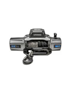 Superwinch 12000 LBS 12V DC 3/8in x 80ft Synthetic Rope SX 12000SR Winch - Graphite - 1712201