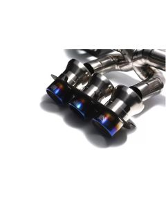 ARMYTRIX Titanium Series Triple Titanium Blue Tips Ferrari 458 Italia | Spider 4.5L V8 2010-2015- ARMY-T12-3B