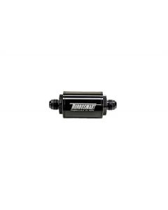 Turbosmart FPR Billet Inline Fuel Filter 1.75in OD 3.825in Length AN-6 Male Inlet - Black - TS-0402-1130