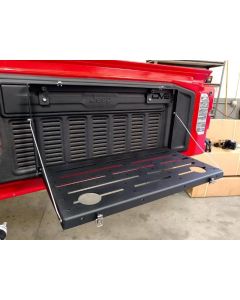 DV8 Jeep JL Tailgate Mounted Table (Trail Table) - Black - TTJL-01