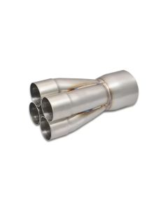 Vibrant 4-1 SS Merge Collectors (2-1/4in Inlet Slipover ID 4in Merge Outlet OD) - Sold Individually - 10317