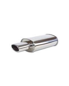 Vibrant Performance 2.5" Inlet STREETPOWER Oval Muffler with 4.5" x 3" Oval Angle Cut Tip- VIBR-1034