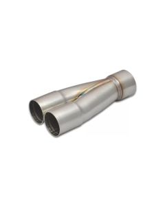 Vibrant 2-1 SS Merge Collectors (1-3/4in Inlet Slipover ID 2in Outlet OD) - Sold Individually - 10352