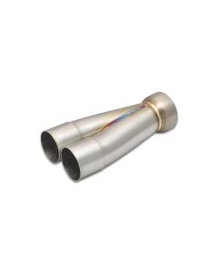 Vibrant 2-1 SS Merge Collectors (2-1/4in Inlet Slipover ID 3in Outlet OD) - Sold Individually - 10356