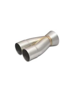 Vibrant 2-1 SS Merge Collectors (2-1/2in Inlet Slipover ID 3-1/2in Outlet OD) - Sold Individually - 10359