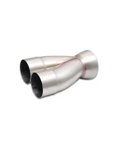 Vibrant 2-1 SS Merge Collectors (3in Inlet Slipover ID 4in Outlet OD) - Sold Individually - 10362