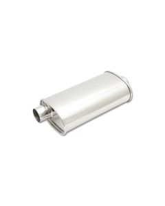 Vibrant StreetPower Oval Muff 5in x 9in x 15in long body 3in inlet I.D. x 3in outlet Offset-Center - 1107