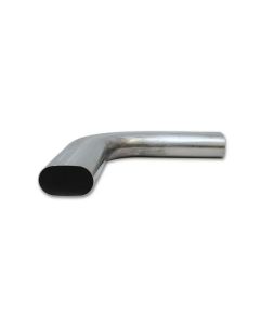 Vibrant 3.5in Oval (Nominal Size) T304 SS 90 deg Mandrel Bend 6in x 6in leg lengths - 13194