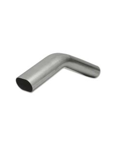 Vibrant 3in Oval (Nominal Size) T304 SS 45 deg VERTICAL Mandrel Bend 6in x 6in leg lengths - 13200