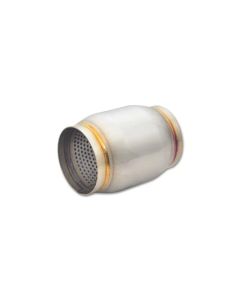 Vibrant SS Race Muffler 3in inlet/outlet x 5in long - 17695