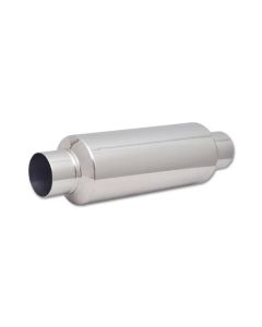 Vibrant SS Resonator (Standard Design) 3in inlet/outlet x 18in long w/ 5in OD resonator body - 17950